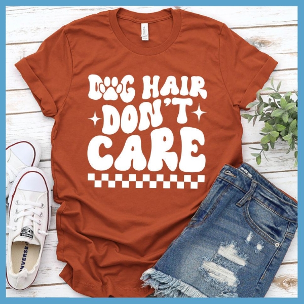 Dog Hair Don't Care Retro T-Shirt_9677