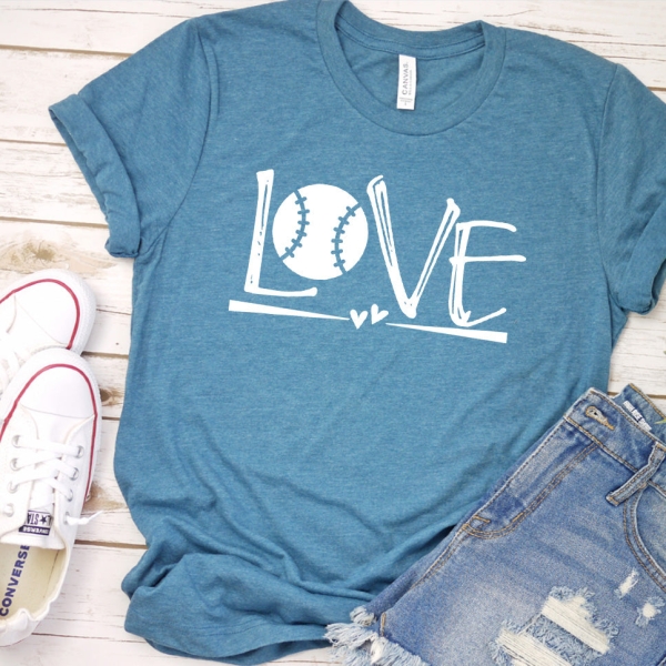Dog Love Softball T-Shirt_9568